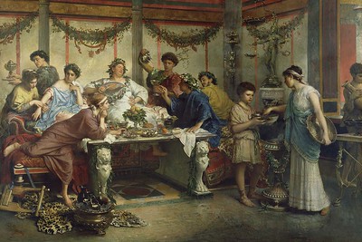 A Roman Feast av Roberto Bompiani (opphavsrett: Creative Commons)