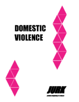 Brochure cover: Domestic violence