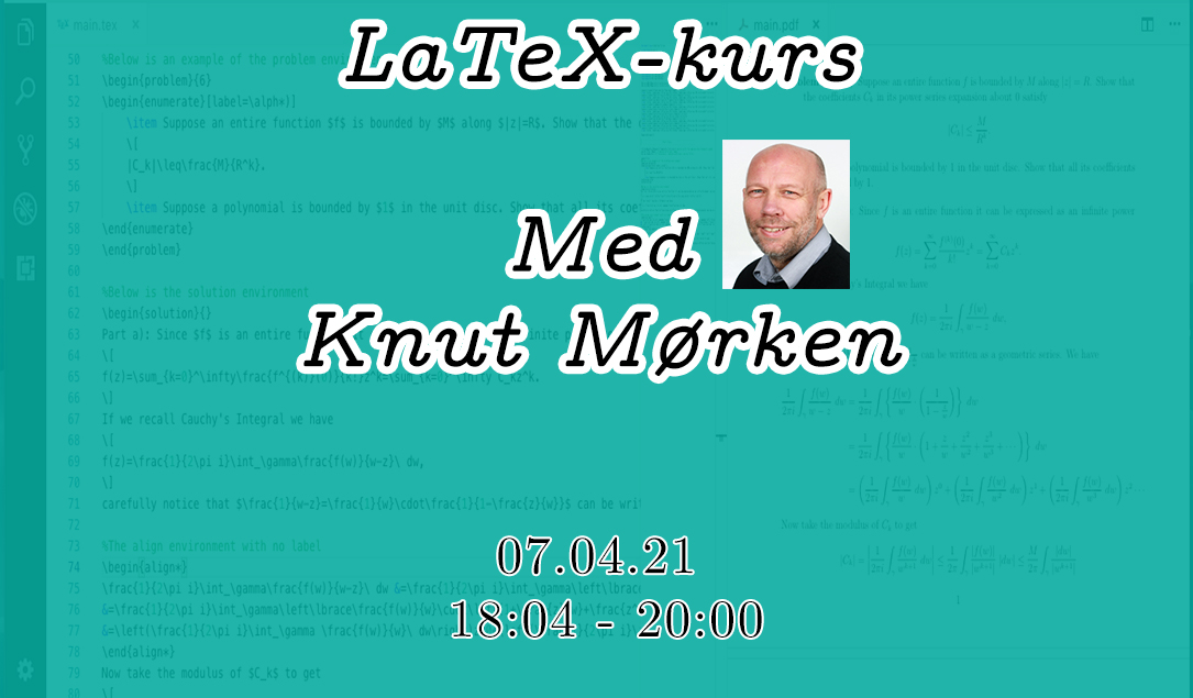 Arrangement LaTeX-kurs
